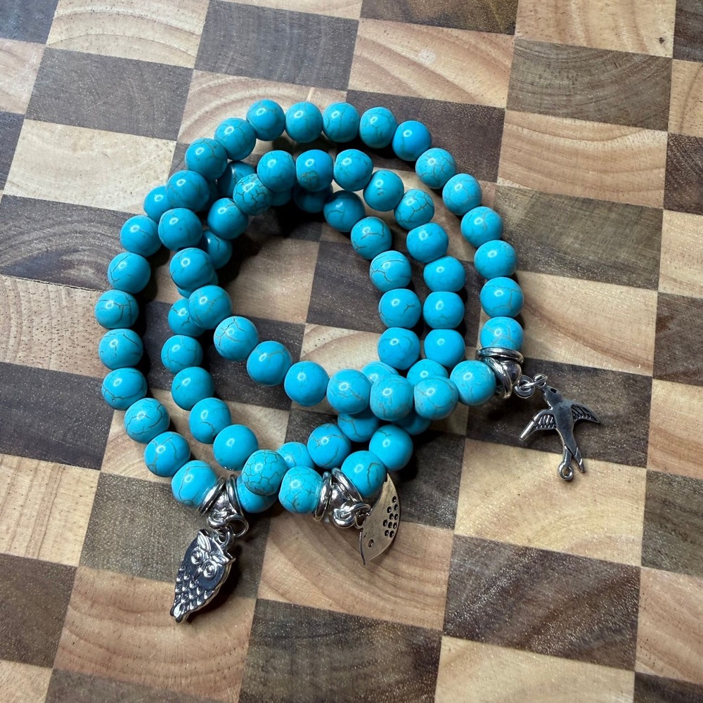 Set of 3 Stretchy Beaded Bracelets